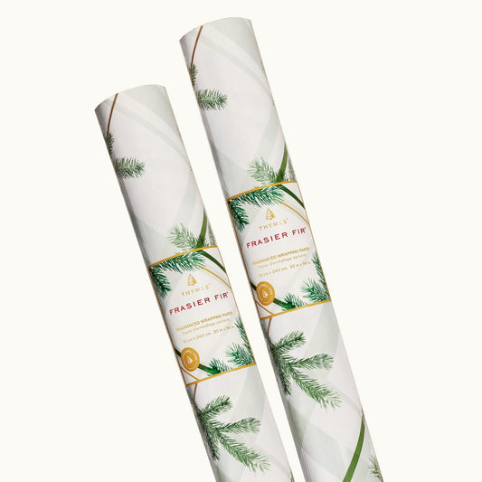 Frasier Fir® Frosted Plaid Wrapping Paper, 2 Pack